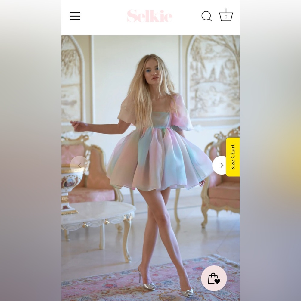 Selkie Rainbow Puff dress
